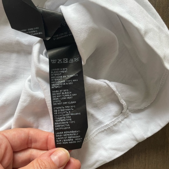 The Kooples White T-Shirt with Embroidery Size Small - Picture 4 of 8